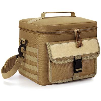 China Thermal Portable Thermal Insulated Cooler Bags Large Outdoor Camping Lunch Picnic Bento Box Trips BBQ Meal Drinks Zipper Package for sale