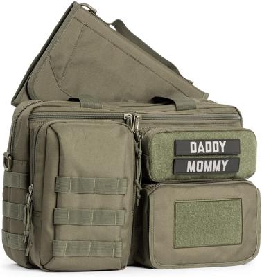 China Large Capacity Style Travel Waterproof Baby Tactical Diaper Bags For Men Dad Diaper Bag Backpack for sale