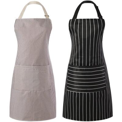 China Barber Apron Baker Waitstaff Uniform Work Apron Strap Barista Bartender Polyester Logo Custom Apron European for sale