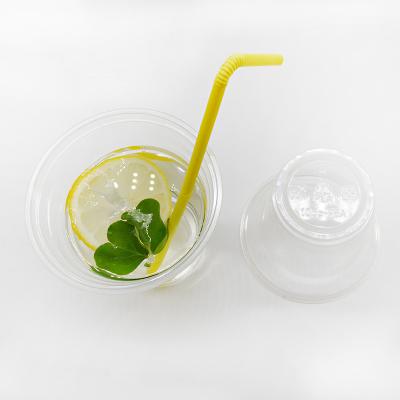 China Eco Friendly Biodegradable Compostable Eco Friendly and High Quality Clear PLA Plastic Cold Drink Cup for Juice for sale