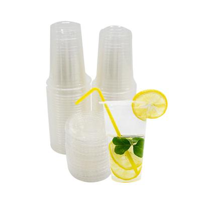 China Whole Sale Eco-friendly Biodegradable Customized 10 12 14 16 20 24 oz PLA Plastic Cups Disposable Compostable Biodegradable PLA Cups With Lids for sale