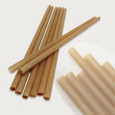 China Stand Up Disposable Independent Straw Customized Biodegradable PLA Straw Eco-friendly 100% High Temperature Compostable PLA Drink Straw Packaging for sale