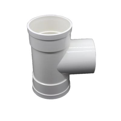 China Industrial Plastic Parts OEM Manufacturer PVC Lock Pipe Fittings Elbow Direct Drain Parts for sale