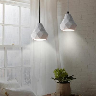 China Industrial Gray Concrete Pendant Light for sale