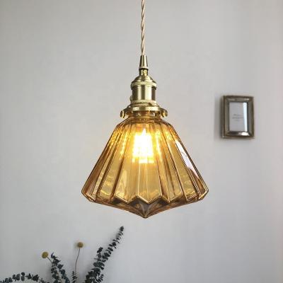 China Modern hand blown glass light pendant lamp for sale