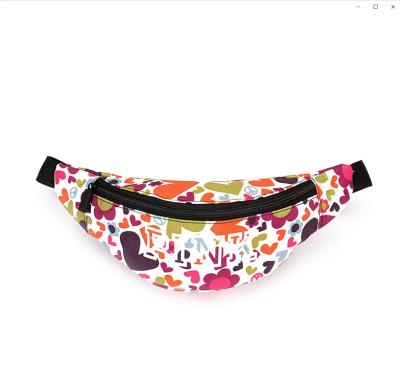 China Snail courier men's and women's fashionable belt letter nylon printed bag small recreational straddle breast bag for sale