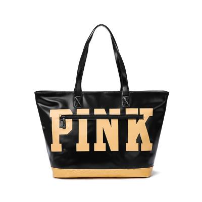 China Fashion Designer Shopping Girl Women Pink Tote Handbags for sale