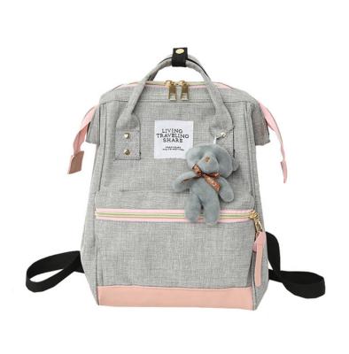 China NO Outdoor Stylish Polyester Anti Theft Ladies Canvas Laptop Backpack Waterproof Women for sale