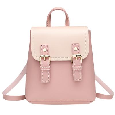 China Best Selling 2019 Popular New Korean Girls PU Leather Women's Backpack Simple Casual Bag Raincoat For Fashion for sale