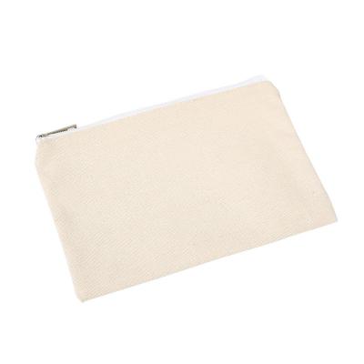 China Small Soft Cotton Pocket Zipper Pencil Case Canvas Zipper Pouch Pen Bag for sale