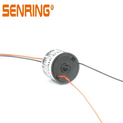 China Engineering Plastics Mini Bore Size 3mm Slip Ring No Flange OD 16mm Electric Slip Ring For Small 360 Swivel Rotating Equipment for sale