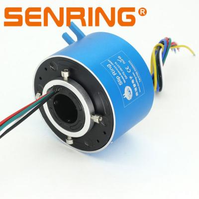 China Aluminum Alloy Senring H2586 Series Through Hole Through Hole Slip Ring 6 Electrical Wires 10A for sale