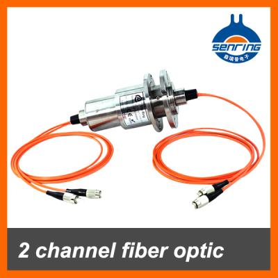 China Fiber Optic Rotary Joint Slip Ring FORJ With 2 Channel Multimode Fiber SNFO-02A for sale