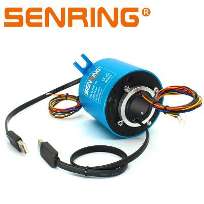 China USB Slip Ring Through Hole 25.4mm With Electrical Rotary Joint 25.4mm for sale