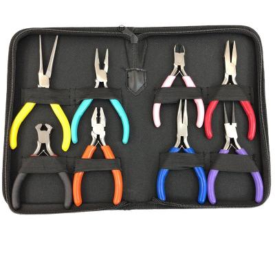 China Factory Supply 9 Pcs Novelty DIY Tool Kit Girls Tool Kit Combination Jewelry DIY Mini Mini Tool Kit for sale