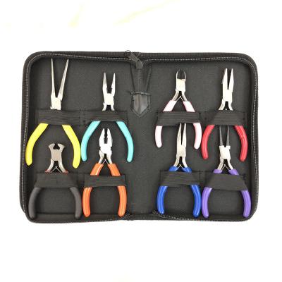 China MULTI FUNCTIONAL MULTI FUNCTIONAL MULTI FUNCTIONAL PVC Red Soft Yellow Steel Red Steel Plastic Handle Ear Crimp Ear Crimp Tool Original Crimp Tool Ear Crimper Carbon Steel Outer Jaw for sale