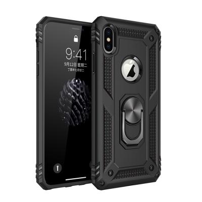 China Guangzhou IP X-XS Shockproof Phone Cover Ultra Thin Ring Holder Case For Iphone X for sale