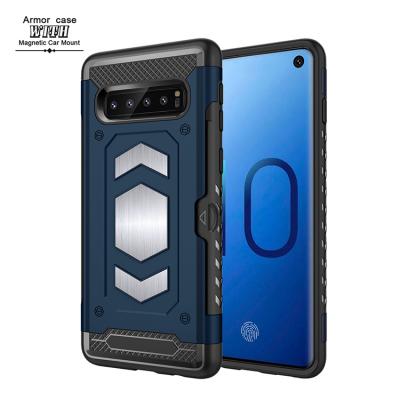 China Hot Selling Shockproof Tpu PC Dual Layer 2 In 1 Phone Case For Samsung Galaxy S10 for sale