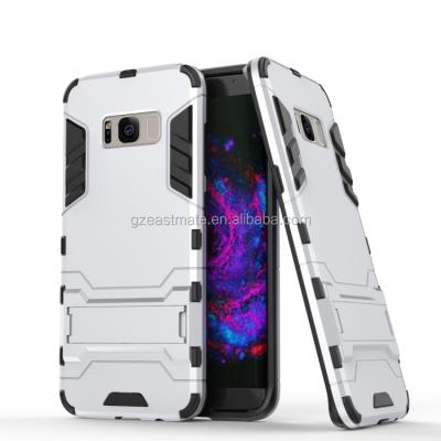 China Heavy Duty Kickstand Armor Case Iron Man Armor Case Cover For Samsung Galaxy S8 Kickstand Case for sale