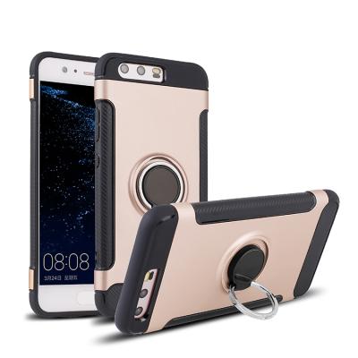 China Card Slot Case with Kickstand 360 Degree Cell Phone Protective Cover for HUAWEI P10 Case for sale