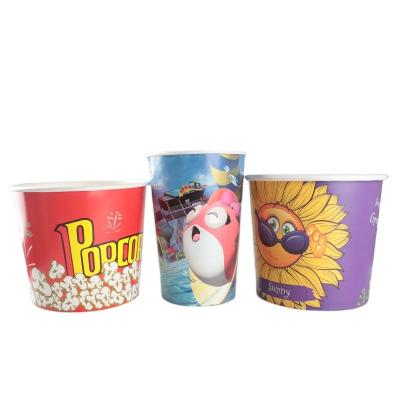 China Top Quality Biodegradable Suitable Price Popcorn Paper Bowl Disposable Popcorn Tub for sale