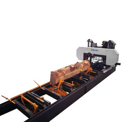 China MJH1500 Horizontal Heavy Duty Automatic Horizontal Wood Band Saw Machine Log Sawmill for sale