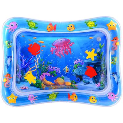 China Tummy Time Baby Water Mat Infant Toy Inflatable Play Mat for 3 6 9 Months Newborn Boy Girl 60*50*0.25CM for sale