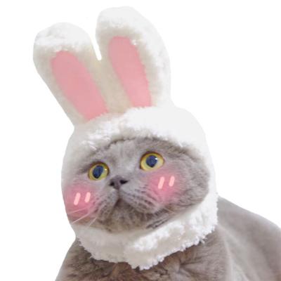 China Viable Plush Bunny Ears Pet Headband, Rabbit Ear Hat for Cat Small Dogs Party Costume Accessory Headwear for sale