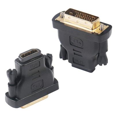 China ABS+PCBA DVI to HDMI Adapter, Bi-Directional DVI (DVI-D) to HDMI Male to Female 24+1 Adapter with Gold Plated Support 1080P, 3D for sale