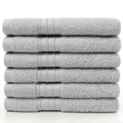 China 100% Eco-friendly Compressed Pure Color Cotton Top Quality Face Towel for sale