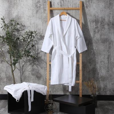 China Hotel Breathable Logo Waffle Cotton Bridesmaid Bathrobe Made to Order for sale