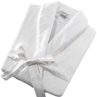 China Breathable Low Price Hotel Wholesale Gift Set Double Layer Satin Adult Bathrobe for sale