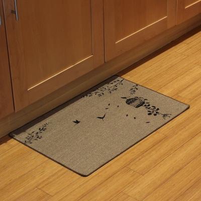 China Front Dog Print Welcome 100 Soft Washable Poly Door Mat for sale