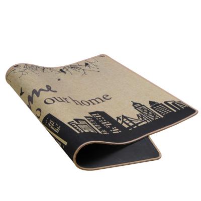 China Etrance 3d Handles Washable Black Interior Floor Non Slip Indoor Door Mat for sale