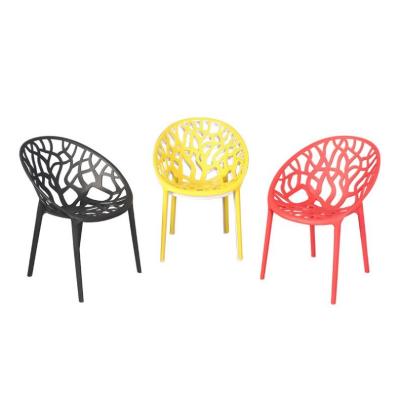 China Wholesale New Design Leisure Luxury Stackable Armless Plastic Chair Multicolor Plastic Dining Chair for sale