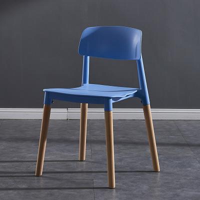 China Factory Direct Sale Minimal Style Wooden Legs Wooden Legs Dining Chair for sale