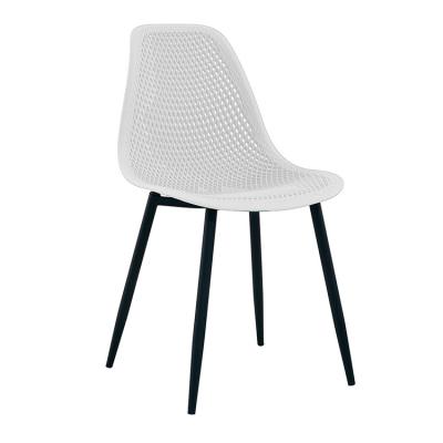 China Mesh Nordic Style Home Dining Chair Simple Design Mesh High Backrest Dining Chair for sale