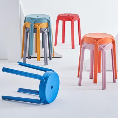 China New Type Multi-Specification Durable Colorful Place Good Price Stackable Plastic Stool for sale