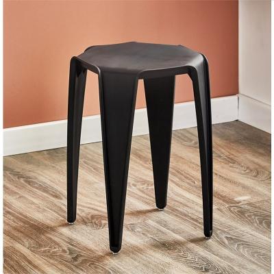 China Manufacturer china stackable living room furniture pp colorful stackable plastic stool living room leisure stool for sale for sale