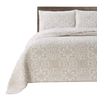 China Wholesale luxury top quality modern microfiber jacquard bedspread bedding set for sale