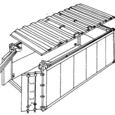 China 20OT Customized Tough Top Open Train Normal Cargo Marine And Sea Transport And Mineral Commodities Mobilization Dry Container for sale