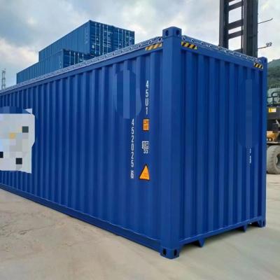 China 40OT Customized Soft Top Open Train Normal Cargo Marine And Sea Transport And Mineral Commodities Mobilization Dry Container for sale