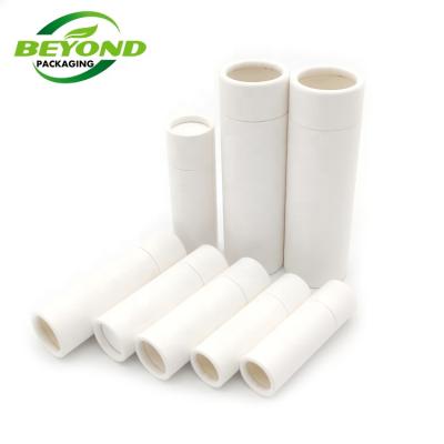 China Custom Paper Tube Materials Lipstick Packaging Paper Lip Balm Recycled Eco Friendly Lift Up Paper Tube Scent Container for sale