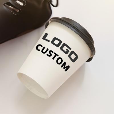 China Wholesale Custom Disposable Printed Custom LOGO Hot Paper Cup Sleeve Coffee Cup Sleeve With Logo Coffee Paper Cups With Lids for sale