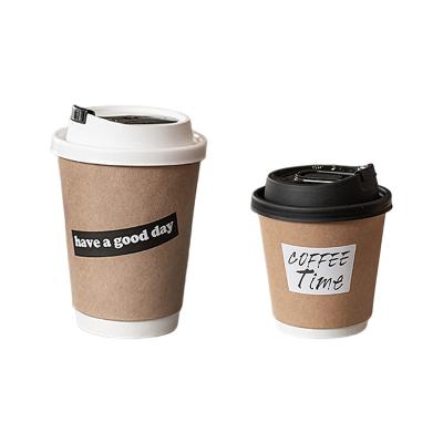 China Hot Sale Wholesale Disposable Coffee Paper Cup With Logo 4oz 8oz 8boz 12oz 14oz 16oz Double Wall Paper Disposable Coffee Cups With Lids for sale