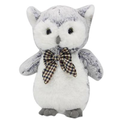 China Modern Gray Plush Toy Owl Bird Door Stopper Decorative Heavy Duty Soft Doorstops for sale