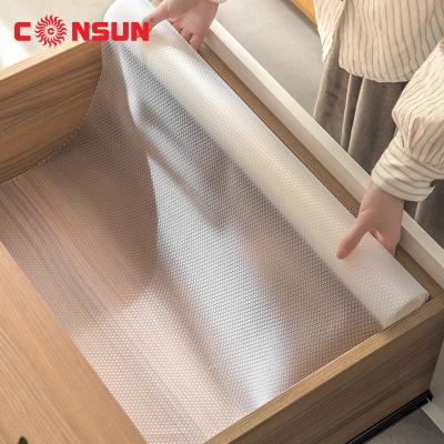 China Stored Mat Eva Transparent Non-Adhesive Cupboard Drawer Liner Pad Non-Slip Waterproof Cabinet Shelf Mat for sale