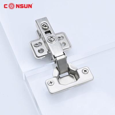 China Consun Contemporary Wholesale Furniture Hinges Hydraulic Clip On Soft Close Cabinet Hidden Door Hinges for sale