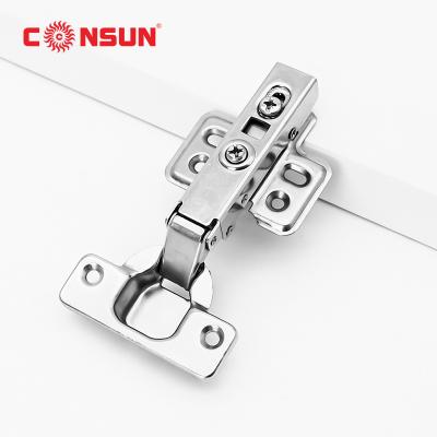 China SP2-09C CONSUN Contemporary Furniture Fittings Clip On Soft Narrow Hydraulic Cabinet Furniture Hidden Door Hinge for sale