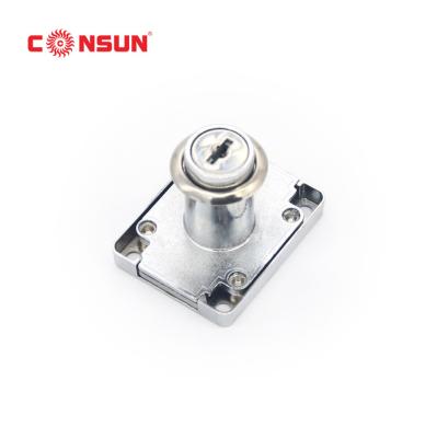 China Consun 139 Modern High Quality Zinc Alloy Drawer Lock Furniture Hardware Fittings for sale